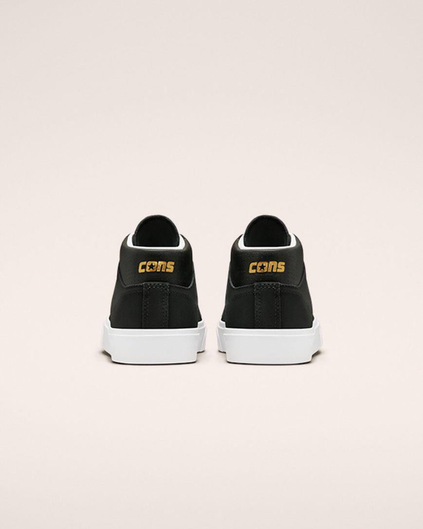 Tenis Skate Converse CONS Louie Lopez Pro Medio Feminino Pretas Branco | PT S013985